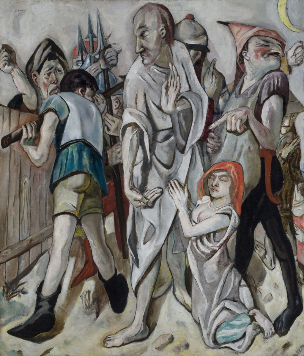 "Christ and the Sinner" by Max Beckmann (1917)